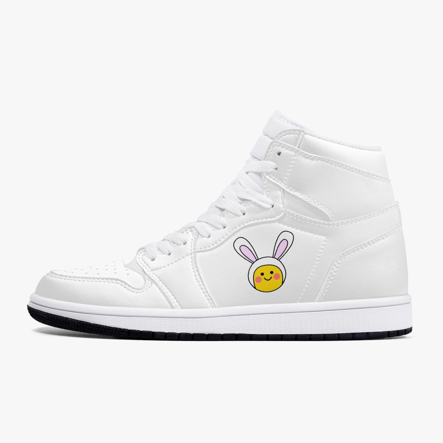 Jacki Easlick Lux Bunny High-Top Leather Sneakers